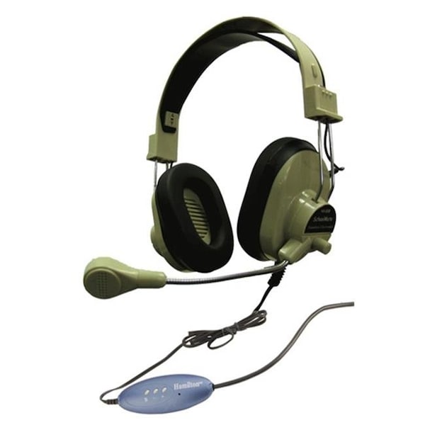 Hamiltonbuhl Hamilton Electronics HA-66USBSM Deluxe USB Headphone with Gooseneck Microphone HA-66USBSM - main